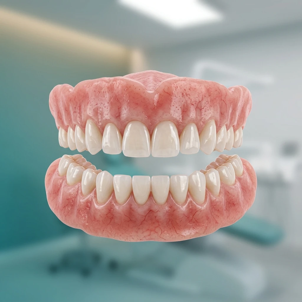 Comfortable custom dentures restorative treatment