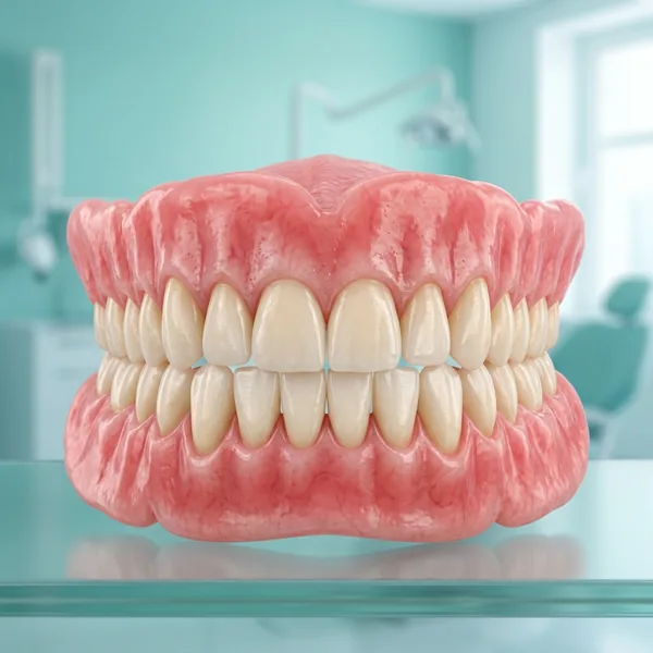 Comfortable Custom Gum-Colored Dentures in Gudivada - Krishna Dental