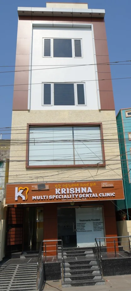 Krishna Dental outside view on Eluru Road, Gudivada