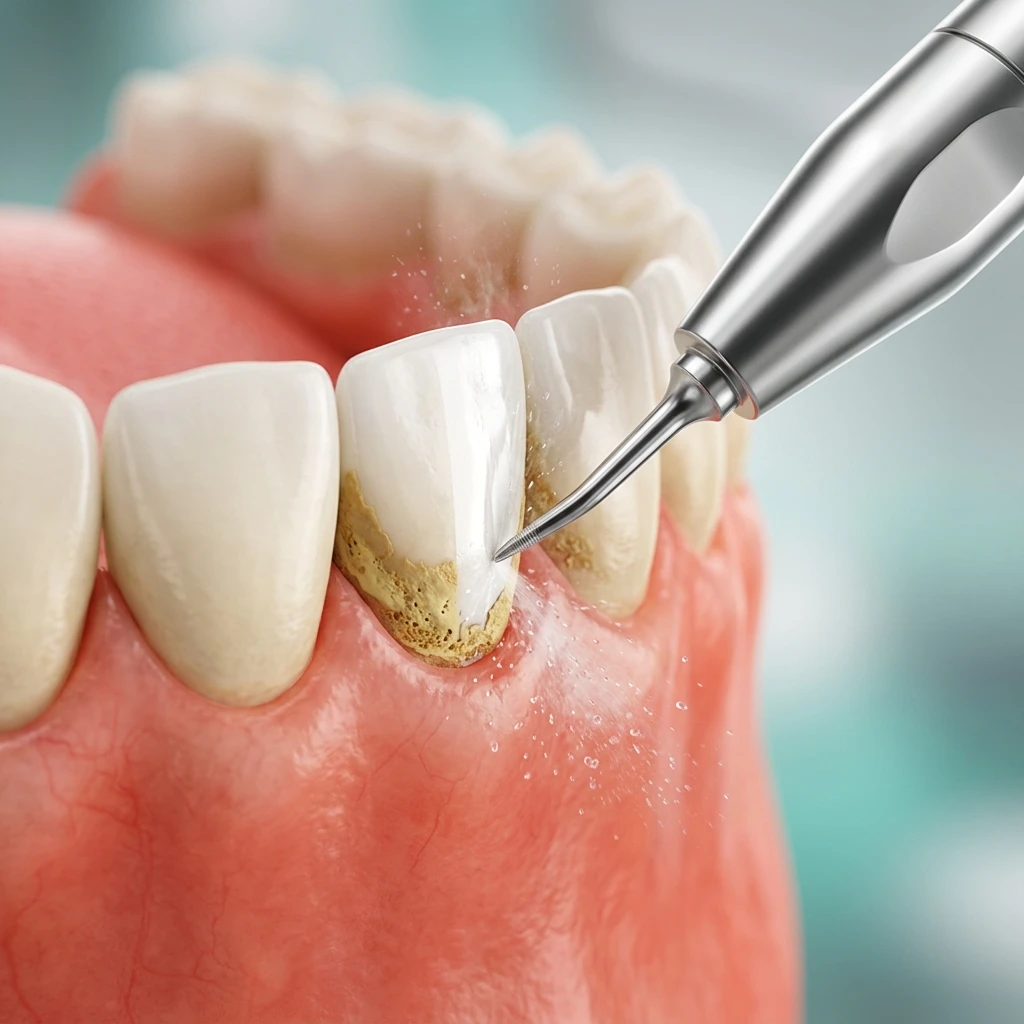 Professional teeth scaling and cleaning